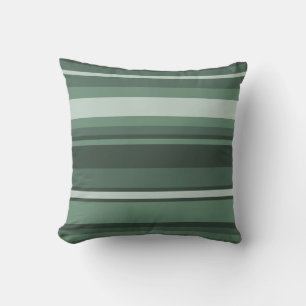 Coussin Bandes vertes
