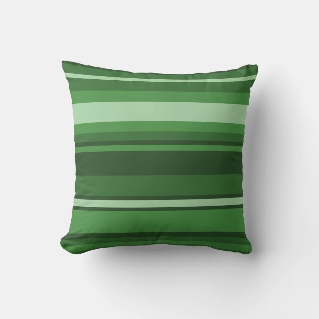 Coussin Bandes vertes (Recto)