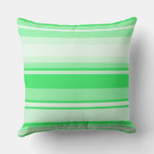 Coussin Bandes vertes de printemps monogramme (Verso)