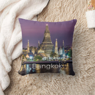 Coussin Bangkok Wat Arun Sunset BKK Thaïlande Souvenir