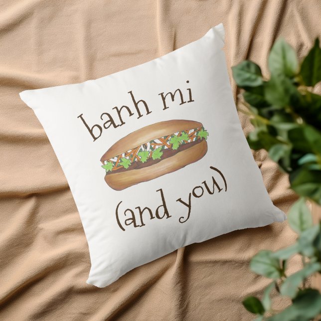 Coussin Banh Mi (et vous), Sandwich alimentaire vietnamien (Banh Mi Pillow)
