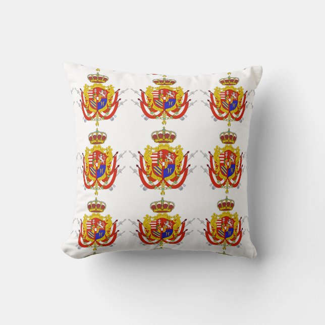 Coussin Bannière rouge blanc Grand-Duché de Toscane (Recto)