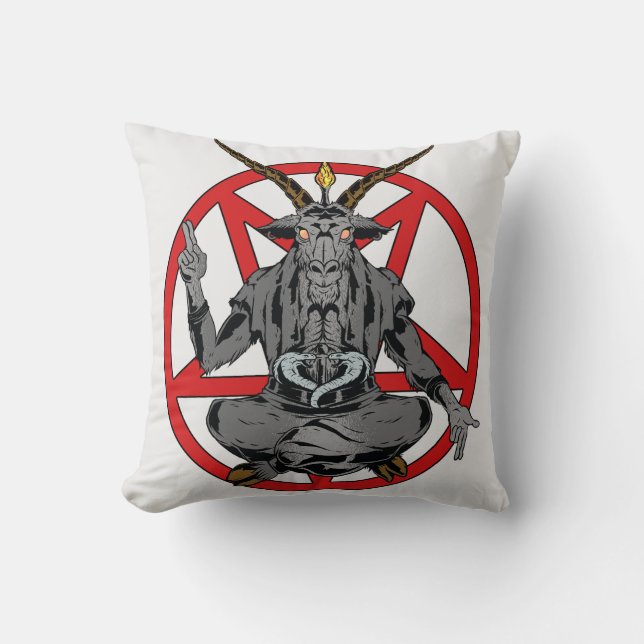 Coussin Baphomet roi de l'enfer  (Recto)