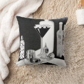 Coussin Bar & Martini Rétro B & W (Couverture)