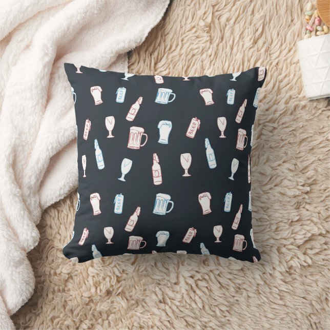 Coussin Bar Rustique Dessinée à la Main Fantaisiste Cave à (Couverture)
