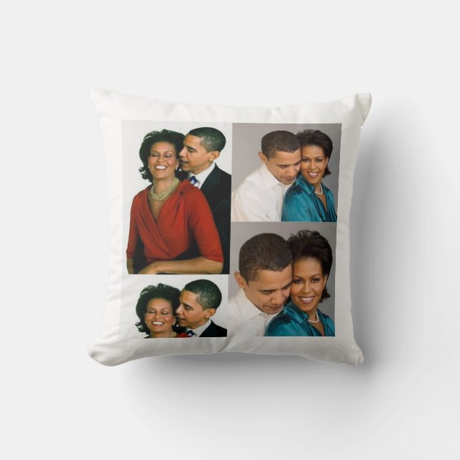 COUSSIN BARACK ET MICHELLE OBAMA (Recto)
