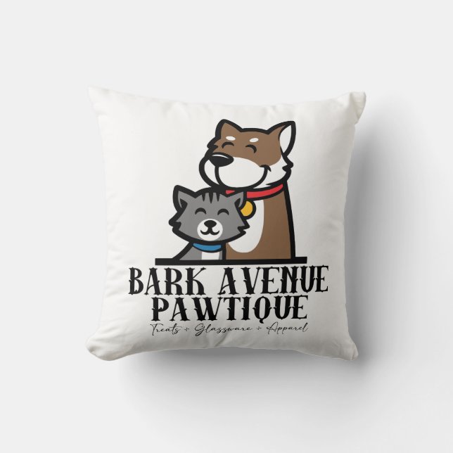 Coussin Bark Avenue Pawtique (Recto)