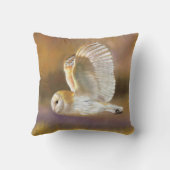 Coussin Barn Owl. A Time to Fly.  (Verso)