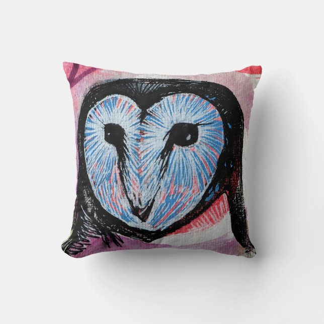 Coussin Barn Owl Art (Recto)
