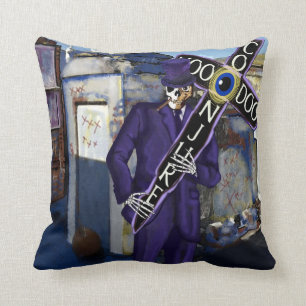 Coussin Baron Samedi Voodoo Art Pillow