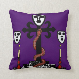 Coussin Baron Samedi Voodoo Art Pillow