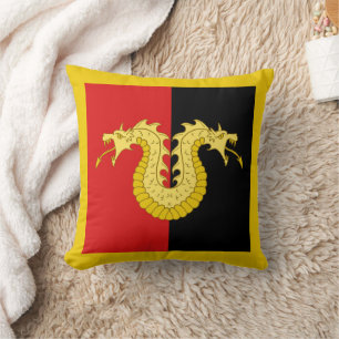 Coussin Barony of Dragon's Laire badge populace Throw Pill