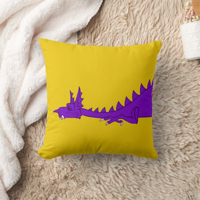Coussin Barony of Dragonsspine populace badge Throw Pillow (Couverture)
