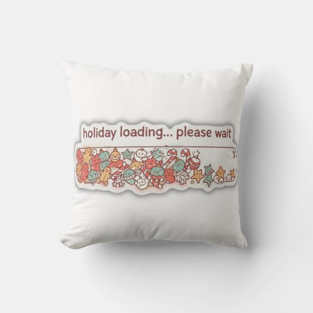 Coussin Barre de chargement de Noël décorative pour les fê (Recto)
