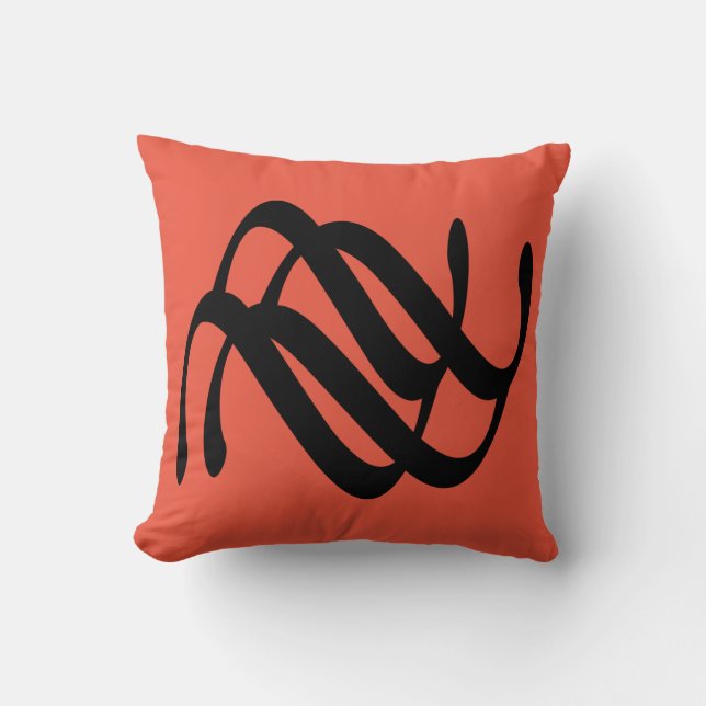 Coussin Barre géométrique abstraite (Recto)