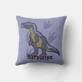 Coussin Baryonyx bleu (Verso)