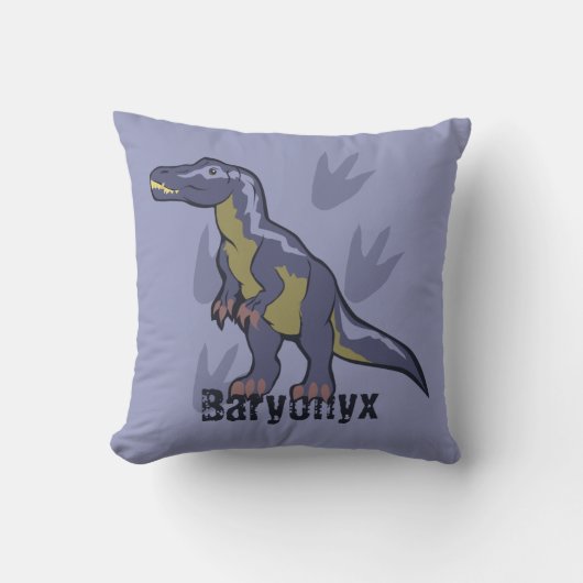 Coussin Baryonyx bleu (Recto)