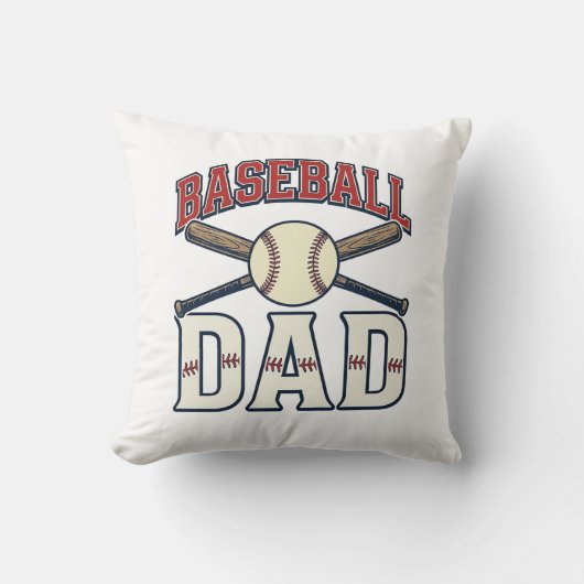 Coussin Baseball Dad Vintage Engraving Shirt Design_1 (Recto)