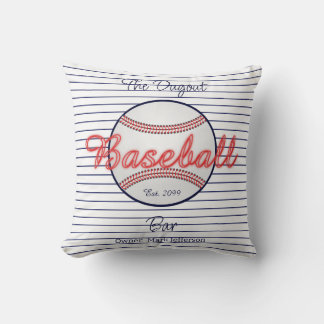 Coussin Baseball Sports Bar Jeu d'oreiller