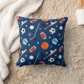 Coussin Baseball sports Pattern  (Couverture)