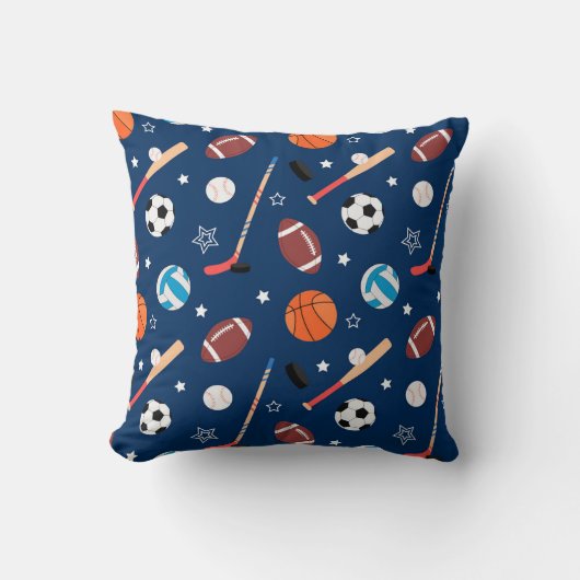 Coussin Baseball sports Pattern  (Recto)