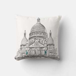 Coussin Basilique du Sacré-Coeur sur la colline Montmartre