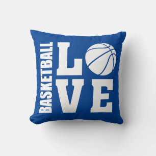 Coussin Basket-ball Amour Bleu