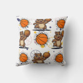 Coussin Basket-ball Kawaii Imprimer (Verso)