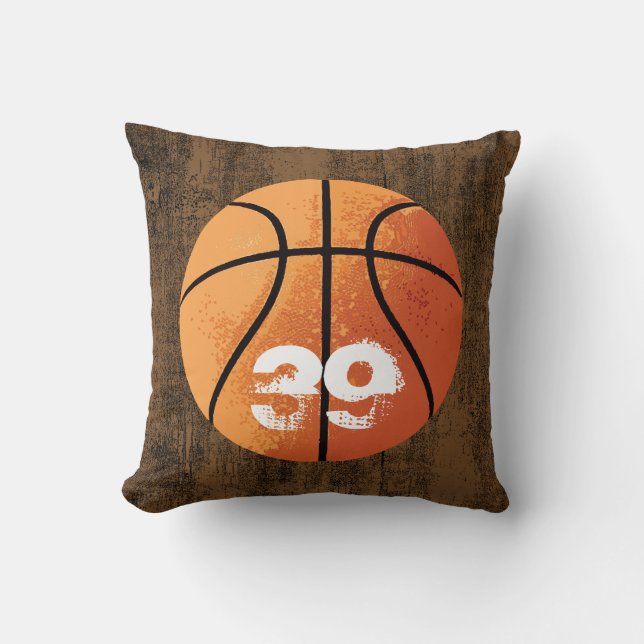 Coussin Basket-ball (personnalisable) (Recto)