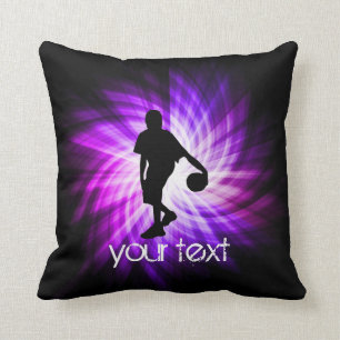 Coussin Basket-ball pourpre frais