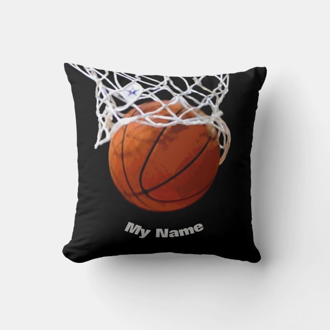 Coussin Basket-ball Votre nom (Recto)