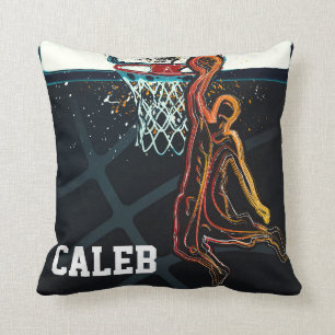 Coussin Basketball Dunk Shot Cool urbain moderne