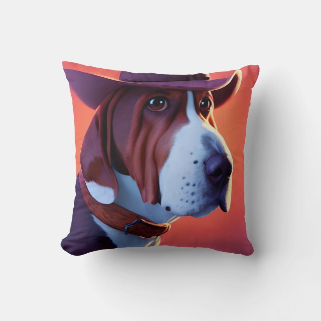Coussin Basset Hound (Recto)