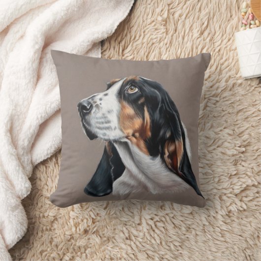 Coussin Basset Hound (Couverture)