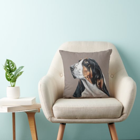 Coussin Basset Hound (Chaise)
