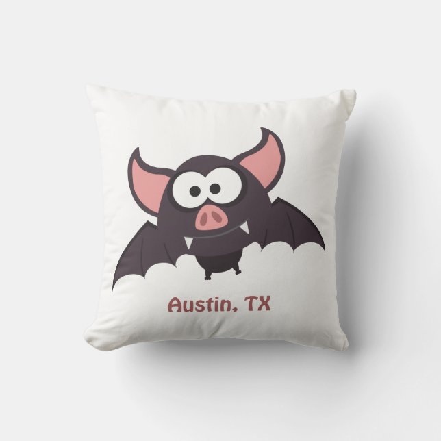 Coussin Bat - Austin, Texas (Recto)