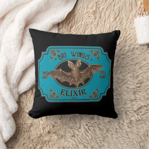 Coussin BAT WINGS ELIXIR drôle halloween