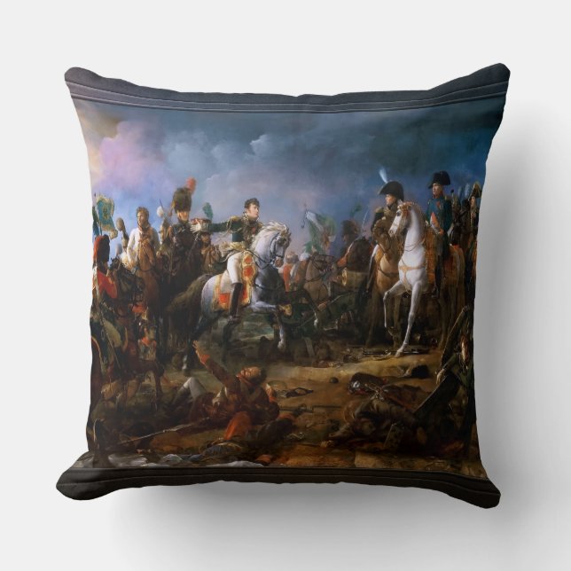 Coussin Bataille d'Austerlitz par François Gérard (Recto)