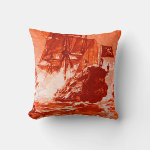 Coussin BATAILLE DE NAVIRE PIRATE EN Couvercle de commutat