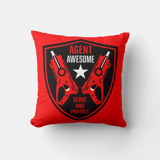 Coussin Bataille de pistolet à fléchettes pour enfants (Recto)