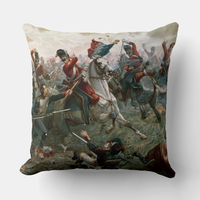 Coussin Bataille de waterloo, le 18 juin 1815, 1898 (Recto)