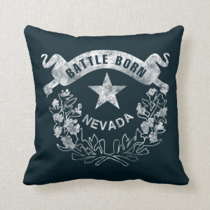Coussin Bataille soutenue - le Nevada, Las Vegas. Cru de