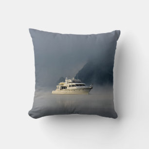 Coussin Bateau à Foggy Morning