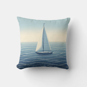 Coussin Bateau à voile en haute mer
