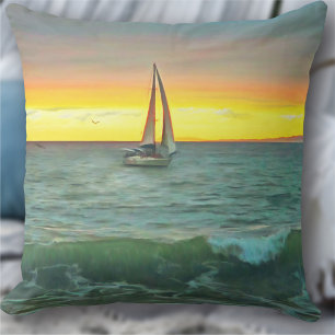 Coussin Bateau à voile sur Banderas Bay 0884