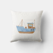Coussin Bateau bleu (Verso)