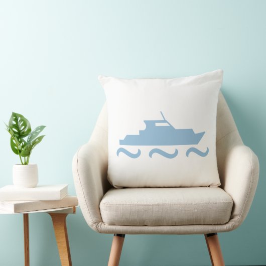 Coussin Bateau bleu bébé (Chaise)