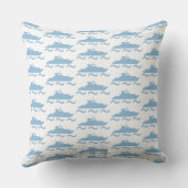 Coussin Bateau bleu bébé (Verso)