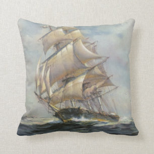 Coussin Bateau de navigation antique