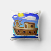 Coussin Bateau de pêche dessin animé  (Recto)